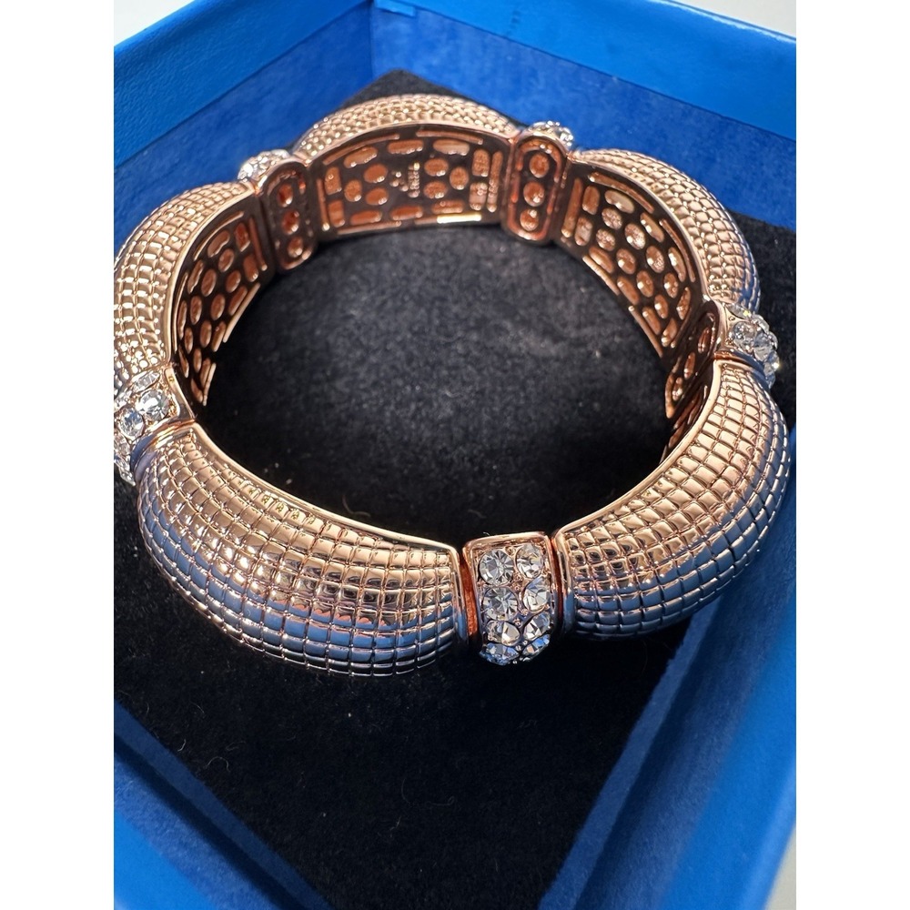 Joan Boyce Bracelet Rose gold with Crystal. New - Picture 2 of 10